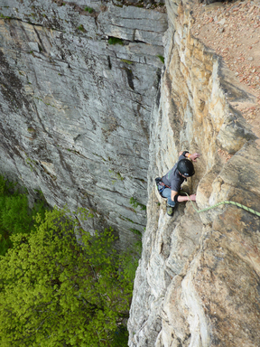 First outdoor climb