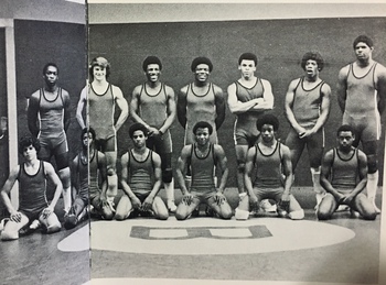 high school wrestling
                                              team, freshman year
